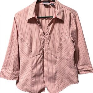 y2k DCC Missy Stretch zip up top with 2 way zipper, size large